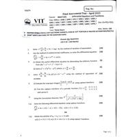 FAT C1 24-25 Differential Equations and Transforms-BMAT102L