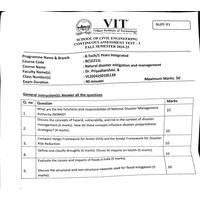 CAT1 F1 24-25 Natural Disaster Mitigation and Management-BCLE212L