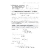 Coordinate of a vector relative to basis Complex Variables and Linear Algebra-BMAT201L