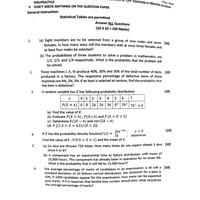 Probability and Statistics