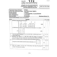 Linear Algebra