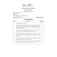 Calculus [BMAT101L] CAT-1 E1 2023-2024