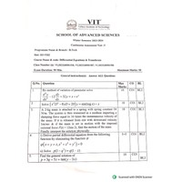 Differential Equations and Transforms