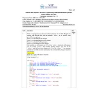 Structured And Object-Oriented Programming [BCSE102L] CAT-2 A2 2023-2024
