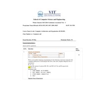 Computer Architecture and Organization
