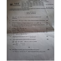 Differential Equations and Transforms [BMAT102L] FAT A1 2025