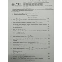 Differential Equations and Transforms [BMAT102L] FAT A1 2024